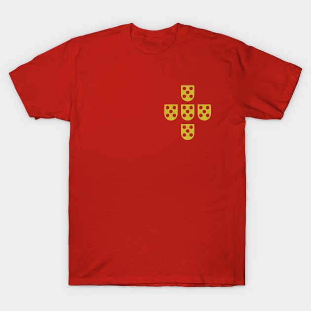 Golden Quinas T-Shirt by VRedBaller